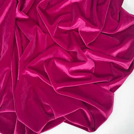 Stretch Velvet - Sangria - Simplifi Fabric