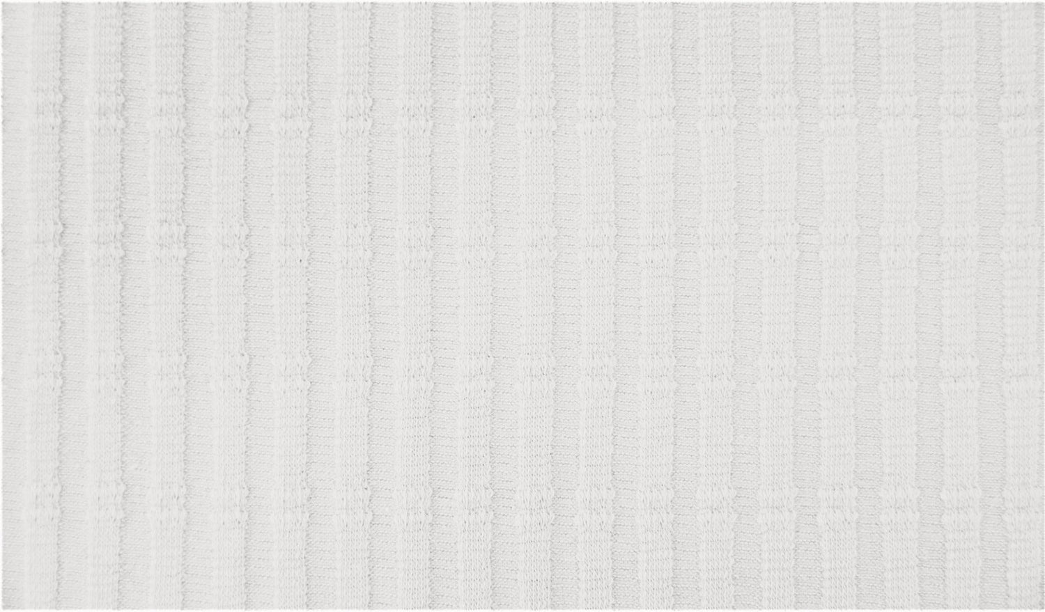 Striped Jacquard Cotton Jersey - European Import - Oeko - Tex® - White - Simplifi Fabric