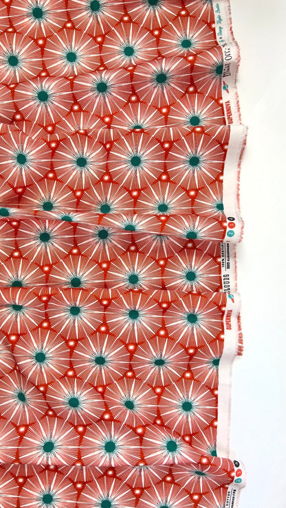 Supernova - Red - Blast Off - Hang Tight Studio - Cloud 9 Fabrics - Poplin - Simplifi Fabric