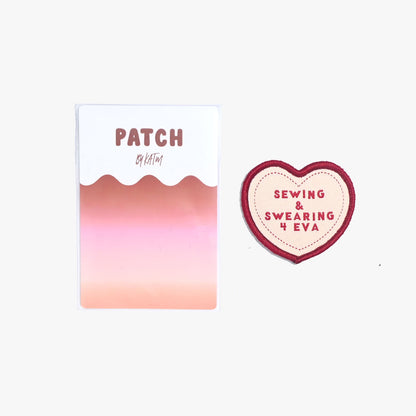 "Swearing & Sewing 4 Eva" - Iron On Patch - Kylie And The Machine - Simplifi Fabric