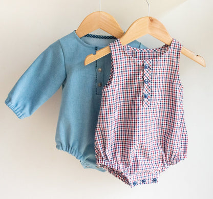 Sydney Romper Sewing Pattern - Baby 1M/24M - Ikatee - Simplifi Fabric