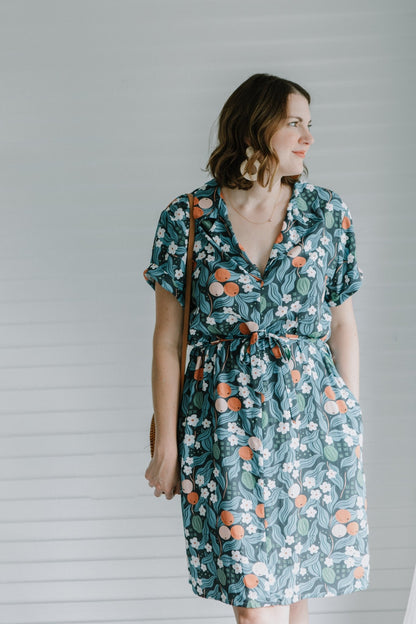 Sydni Shirt Dress - Paper Pattern - Sew to Grow - Simplifi Fabric