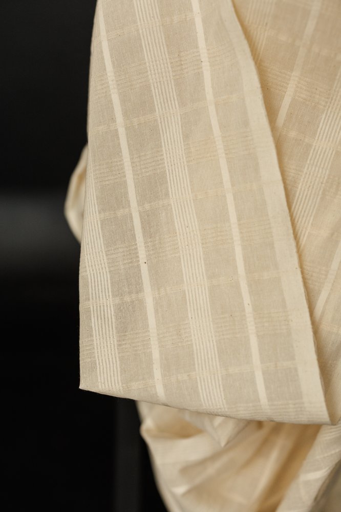 Textured Check Sheer Natural Indian Cotton - Merchant & Mills - Simplifi Fabric