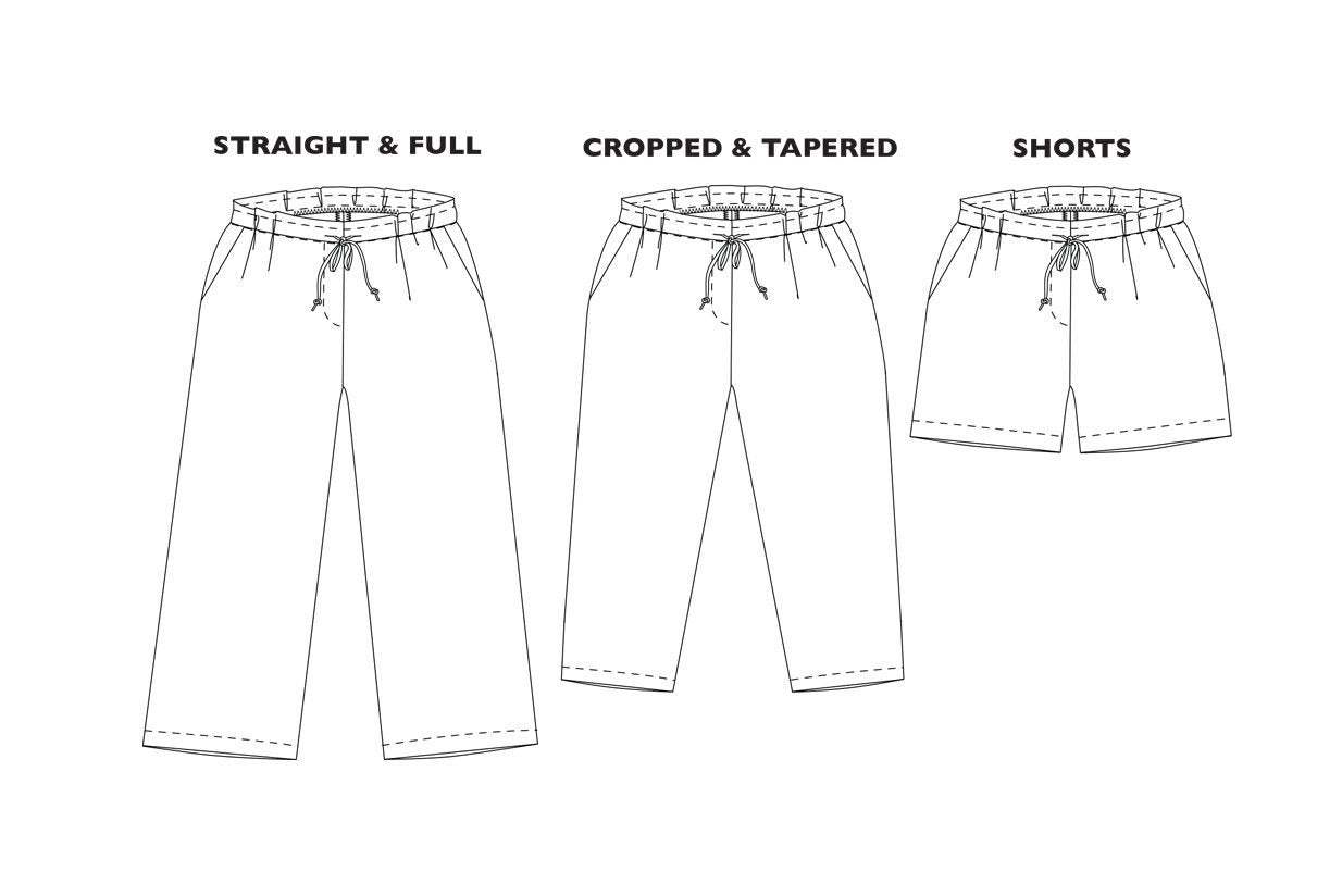 The 101 Trouser (Cropped/Wide/Shorts) Womens PDF Pattern - Merchant & Mills - Simplifi Fabric