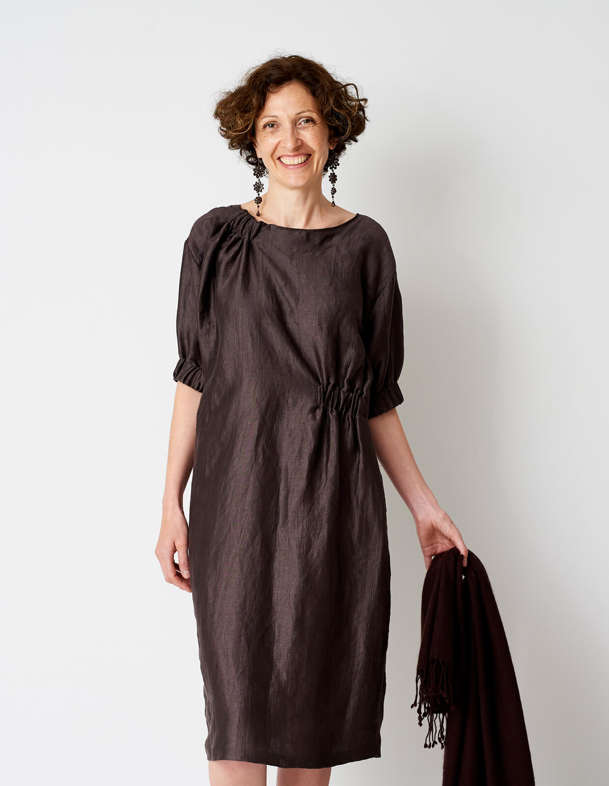 The Asymmetric Gather Dress - PDF Pattern - The Makers Atelier - Simplifi Fabric