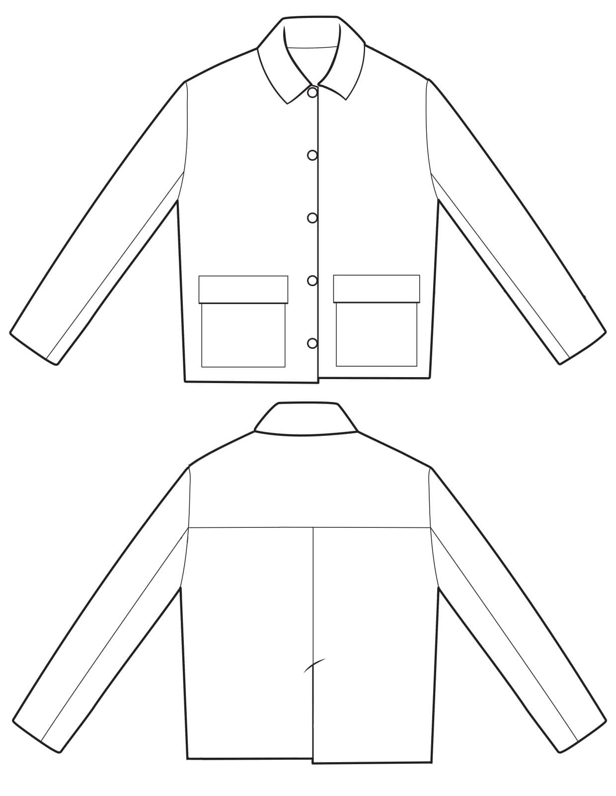 The Boxy Jacket - PDF Pattern - The Makers Atelier - Simplifi Fabric