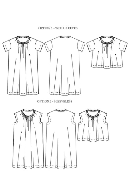 The Clover T - Shaped Dress or Top Pattern - Merchant & Mills - Simplifi Fabric