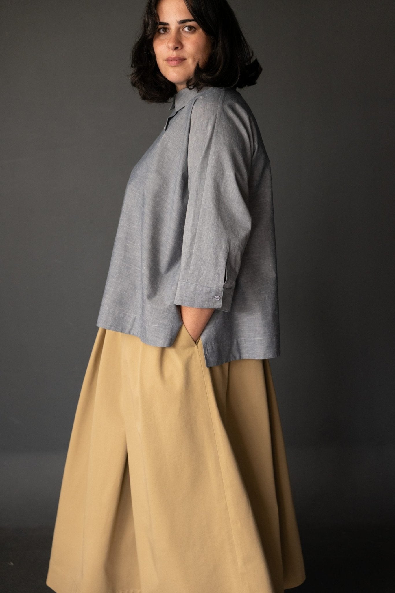 The Ellsworth Oversized Boxy Shirt PDF Pattern - Merchant & Mills - Simplifi Fabric