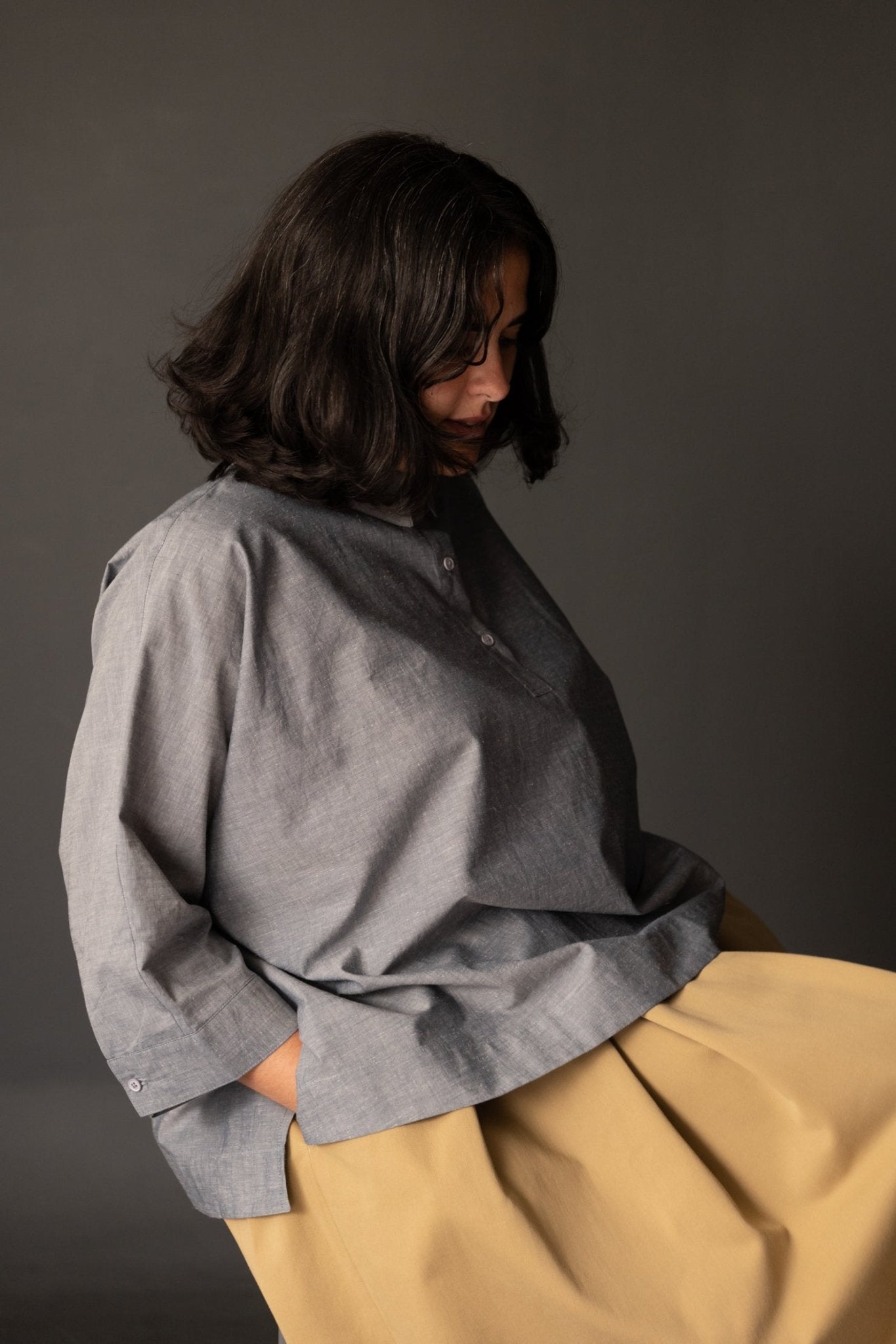 The Ellsworth Oversized Boxy Shirt PDF Pattern - Merchant & Mills - Simplifi Fabric