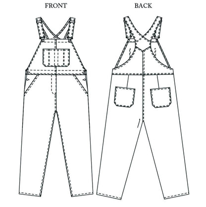 The Harlene Dungarees / Overalls PDF Pattern - Merchant & Mills - Simplifi Fabric