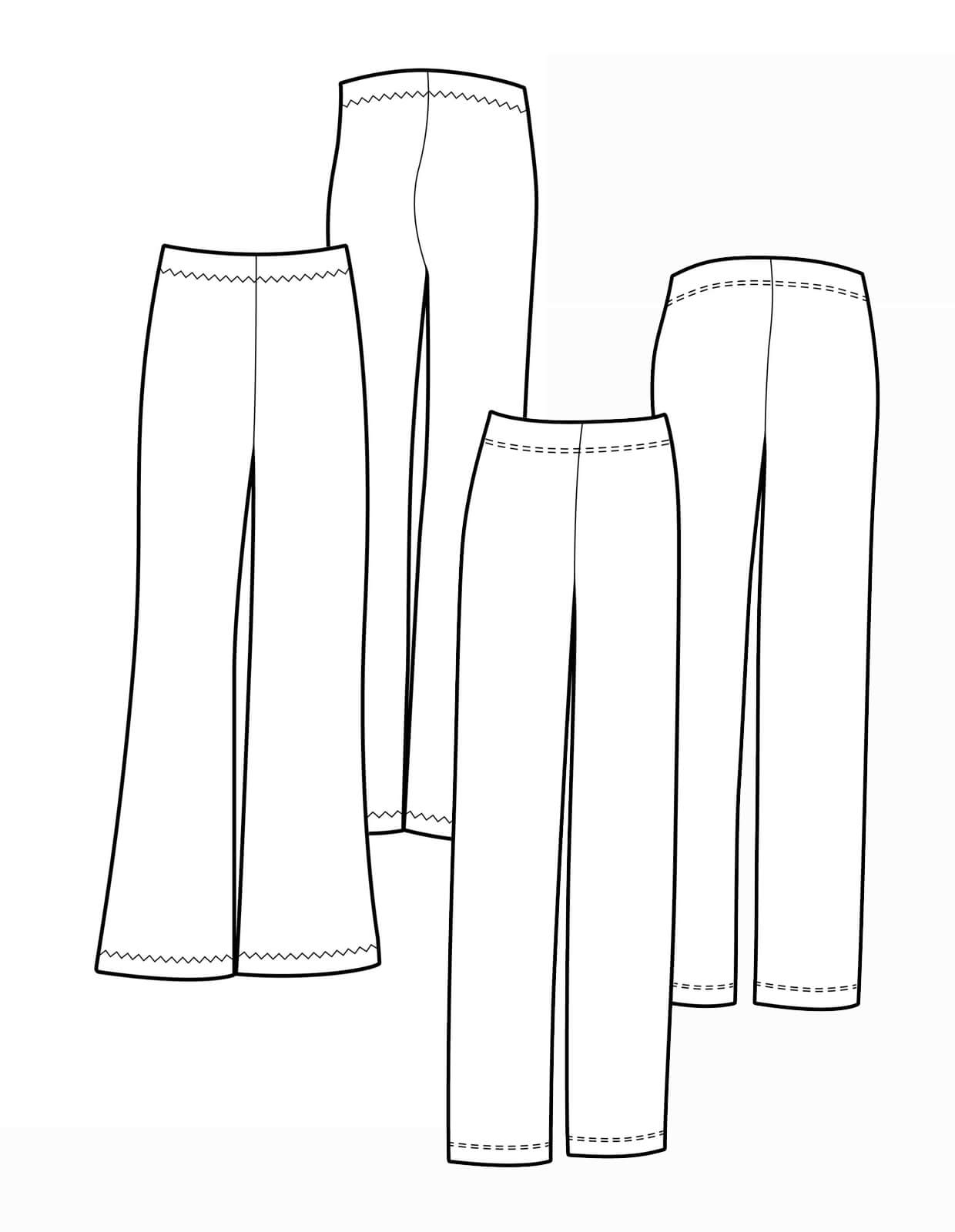 The Pull - On Trouser - PDF Pattern - The Makers Atelier - Simplifi Fabric