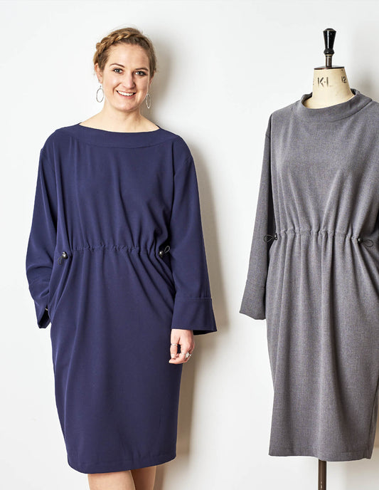 The Relaxed Drawstring Dress - PDF Pattern - The Makers Atelier - Simplifi Fabric