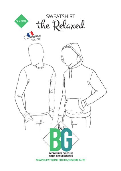 The Relaxed - Sweatshirt - Mens Sewing Pattern - Patrons Les BG - Simplifi Fabric