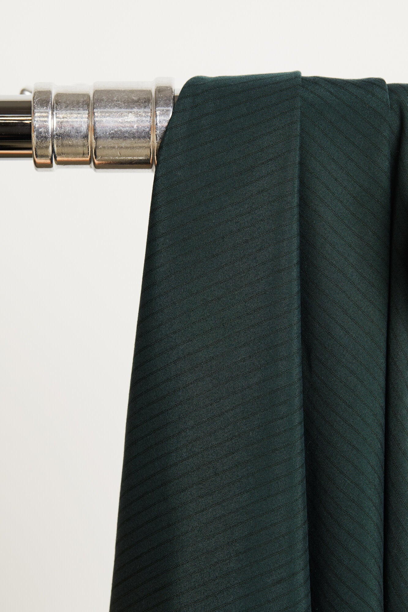 Two - Tone Slim Stripe TENCEL™ Lyocell - OEKO - TEX® - MeetMILK - Deep Green - Simplifi Fabric