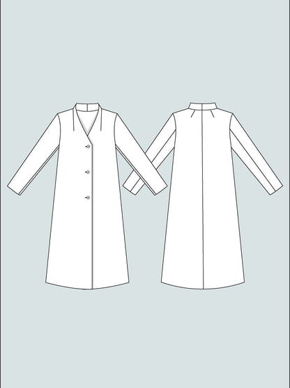 V - Neck Coat Pattern - The Assembly Line - Simplifi Fabric