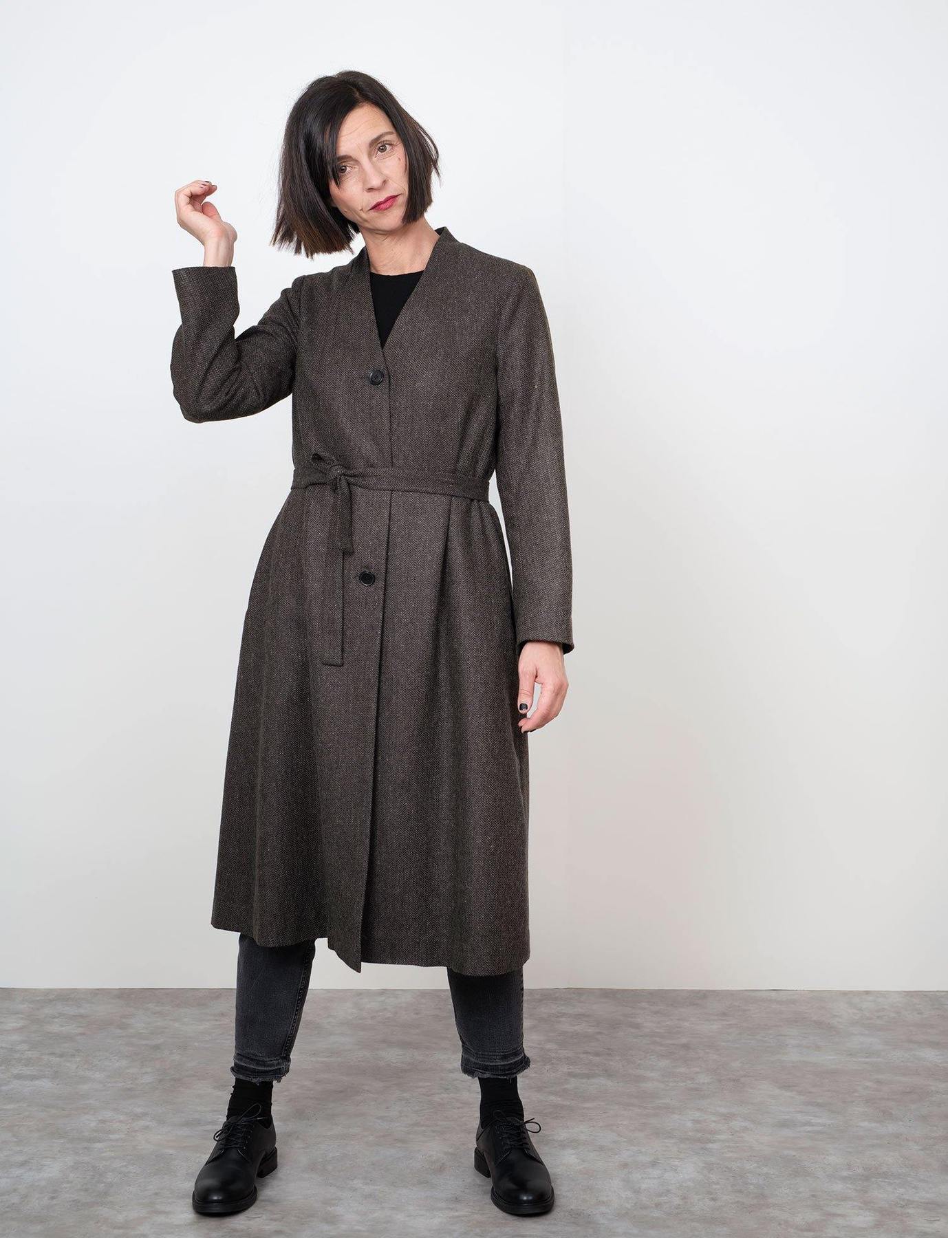 V - Neck Coat Pattern - The Assembly Line - Simplifi Fabric