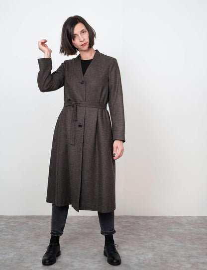 V - Neck Coat Pattern - The Assembly Line - Simplifi Fabric