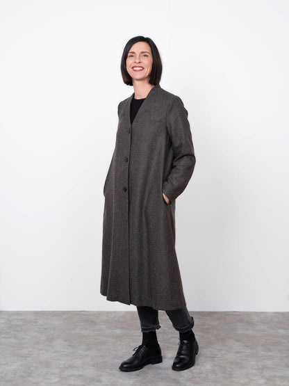 V - Neck Coat Pattern - The Assembly Line - Simplifi Fabric