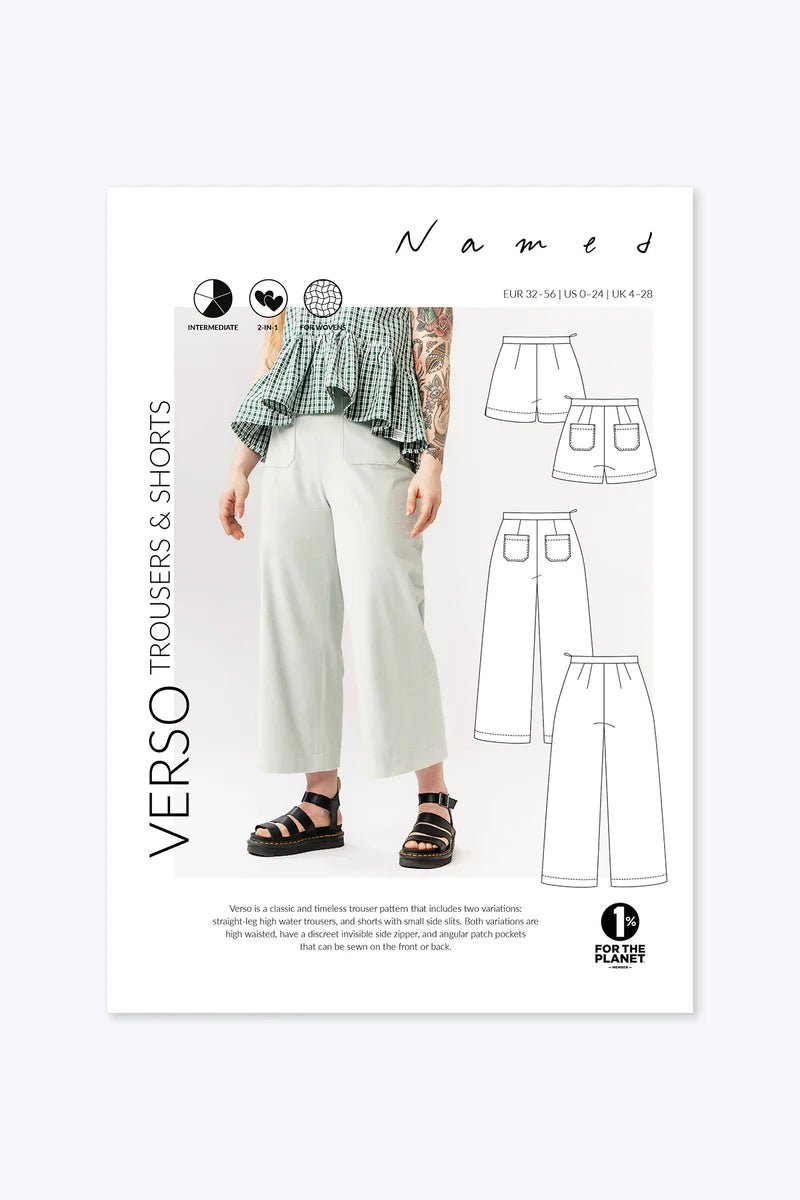 Verso Trousers & Shorts - Named Clothing - Sewing Pattern - Simplifi Fabric