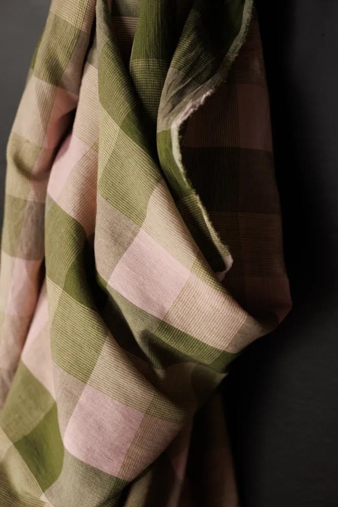 Vetiver Check Linen Cotton - European Import - Merchant & Mills (Copy) - Simplifi Fabric