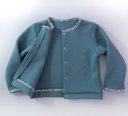 Vic Cardigan Sewing Pattern - Unisex 3/12Y - Ikatee - Simplifi Fabric