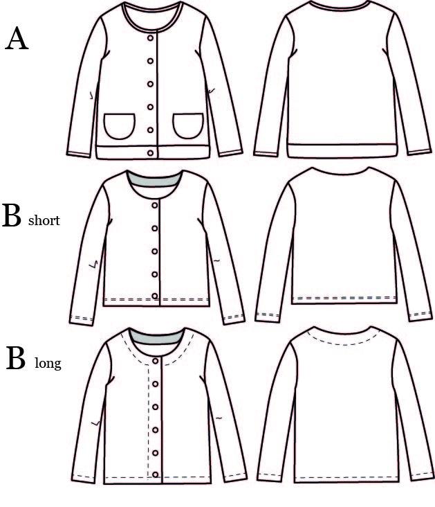 Vic Mum Cardigan Sewing Pattern - Ladies 34/46 - Ikatee - Simplifi Fabric