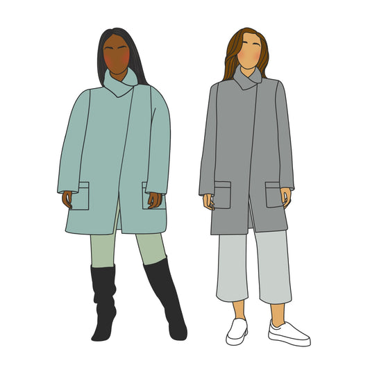 Vienne Coat Sewing Pattern - Size Me - Simplifi Fabric