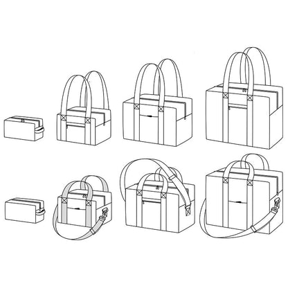 Voyage Travel Bag & Vanity Case Sewing Pattern - Ikatee