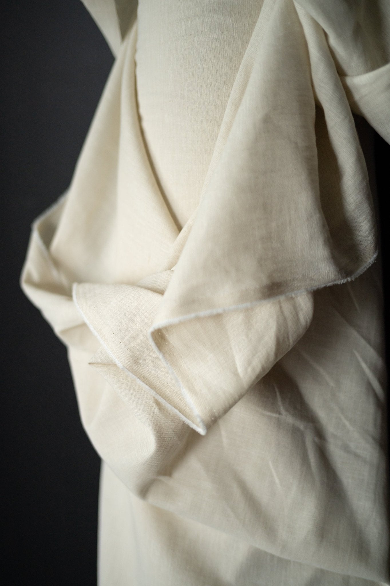 White Almond BCI Cotton / Linen - European Import - Merchant & Mills - Simplifi Fabric