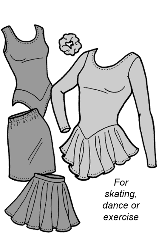 Women’s Crystal Lake Skating Outfit - 517 - The Green Pepper Patterns - Simplifi Fabric