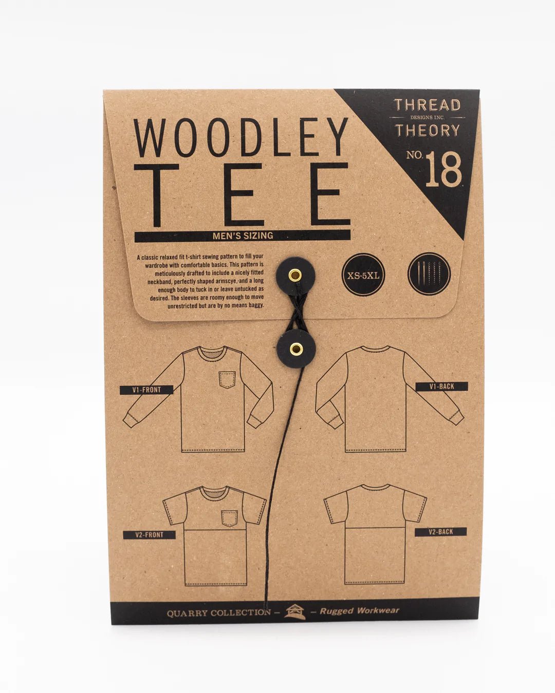 Woodley Tee MENS Pattern - Thread Theory - Simplifi Fabric