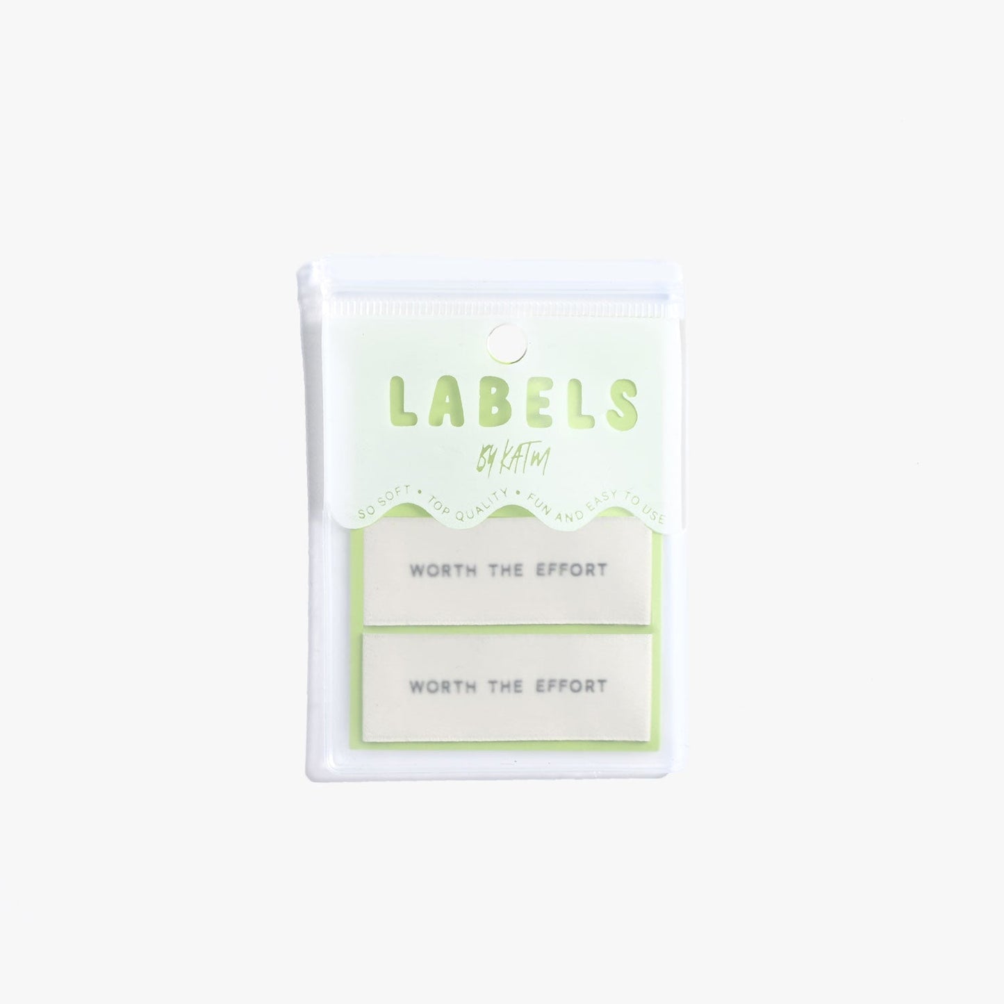 "WORTH THE EFFORT" V.2 Woven Label Pack - Kylie And The Machine - Simplifi Fabric