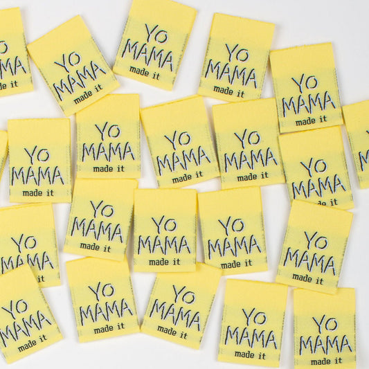 "YO MAMA MADE IT" Woven Label Pack - Kylie And The Machine - Simplifi Fabric