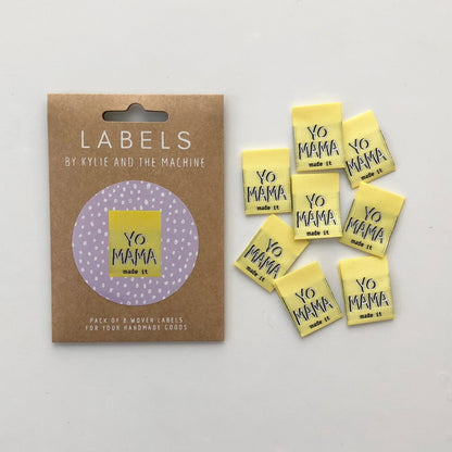 "YO MAMA MADE IT" Woven Label Pack - Kylie And The Machine - Simplifi Fabric