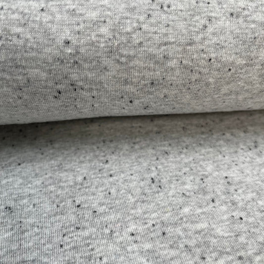 Cotton Jersey COLOURED MELANGE - European Import - Oeko-Tex® - Grey