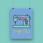 "HAPPY PLACE" Sewing Themed A4 Print - Sew Anonymous