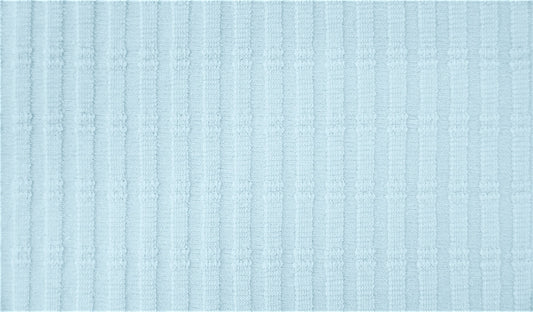 Striped Jacquard Cotton Jersey - European Import - Oeko-Tex® - Light Blue