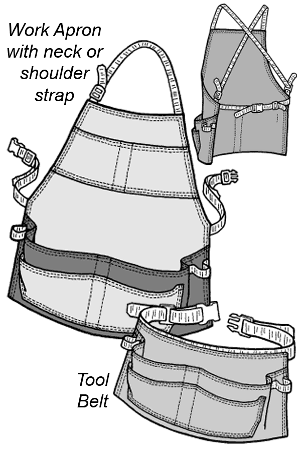 Work Apron & Tool Belt Pattern - 536 - The Green Pepper Patterns