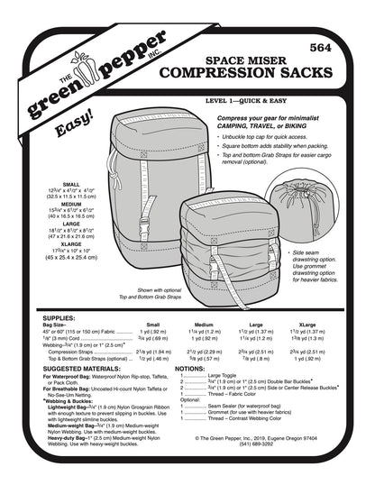 Space Miser Compression Sacks - 564 - The Green Pepper Patterns
