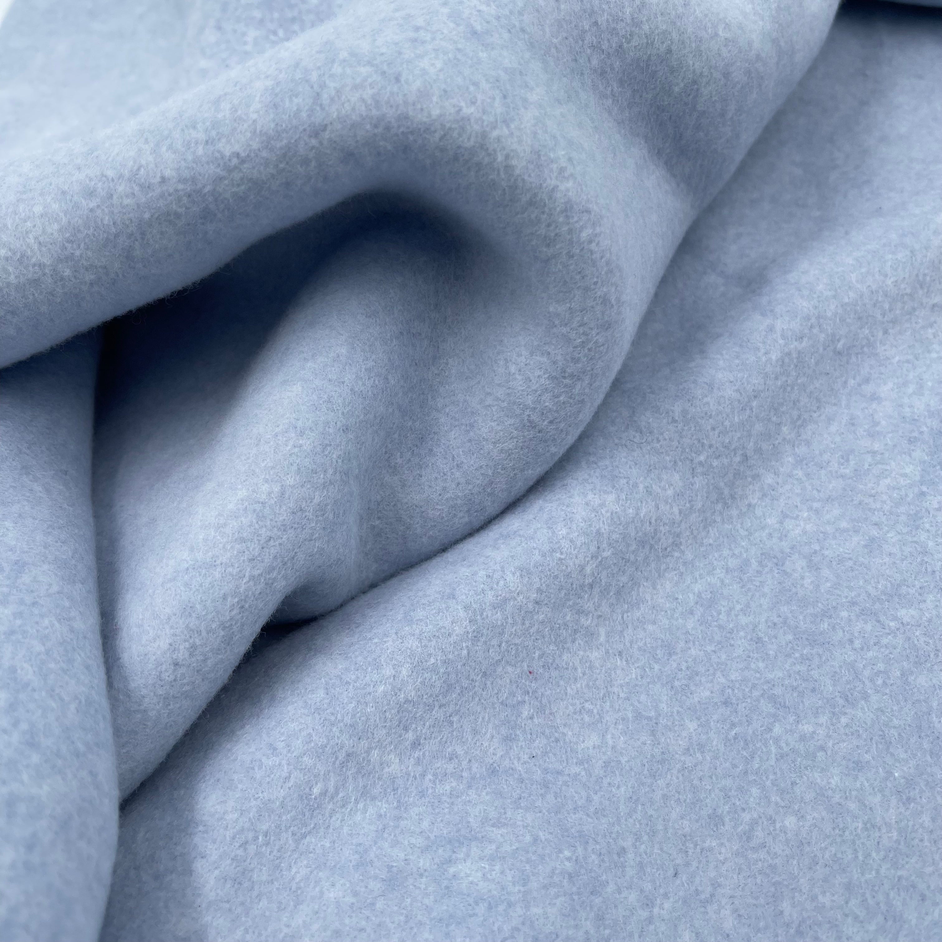 Organic Cotton Polar Fleece - European Import - Blue Melange – Simplifi  Fabric