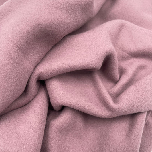 Organic Cotton Polar Fleece - European Import - Mauve