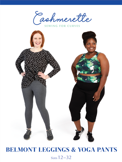 Belmont Legging & Yoga Pants Paper Pattern - Cashmerette