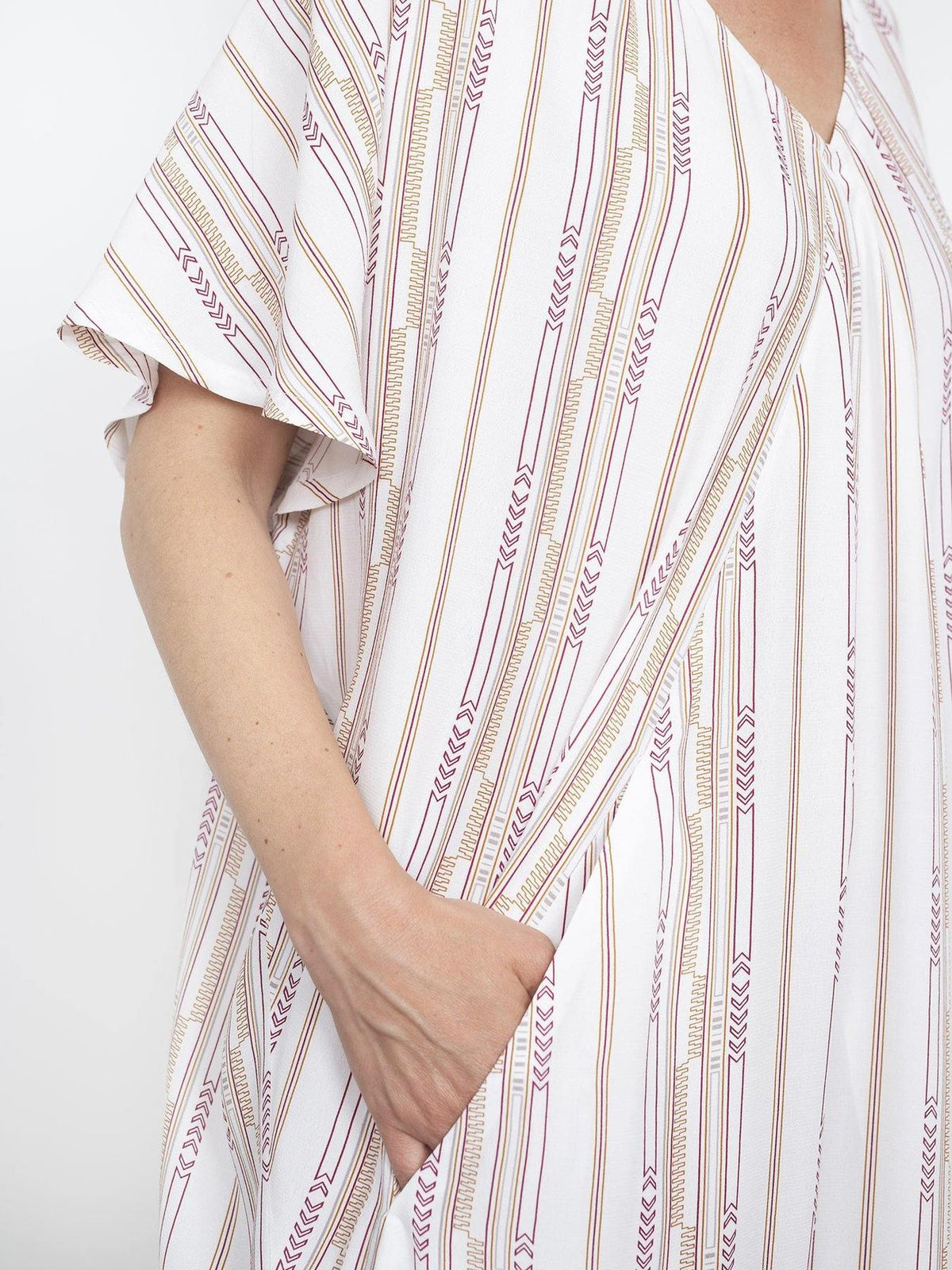 ELGA Kaftan Maxi Long Dress Soft Breathable Cotton-Rayon – AJJAYA