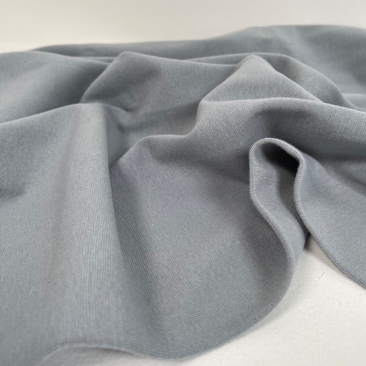 Organic Cotton Spandex Ribbing 280 gsm  Wide - Grey