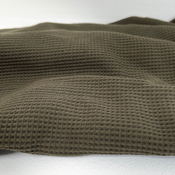 Organic Cotton Stretch Thermal Waffle Knit - Matcha – Sitka Fabrics