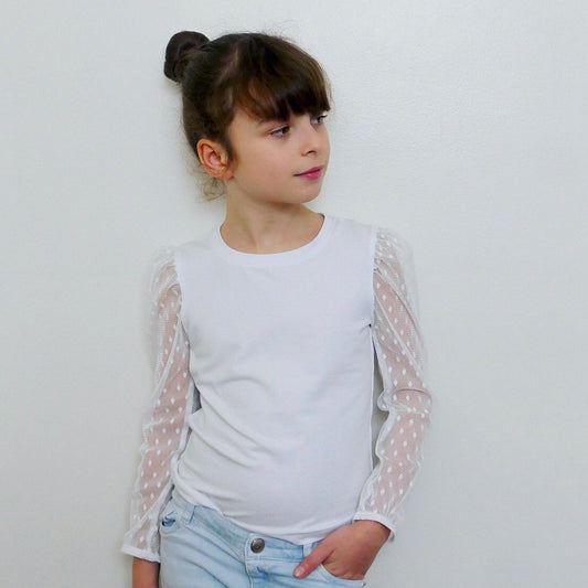 Lobelia Kids Tee-shirt Sewing Pattern - Girls 3/12 - Ikatee