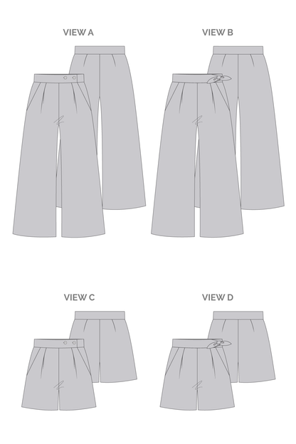 Flint Pants & Shorts - Megan Nielsen Patterns - Sewing Pattern