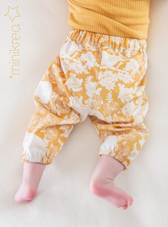 Baby harem pants sewing pattern PDF, Baggy pants pattern