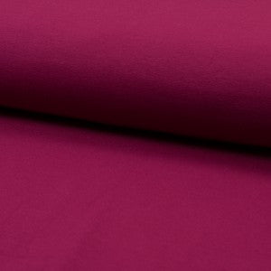 Organic Cotton Stretch French Terry - European Import - Oeko-Tex® - Raspberry