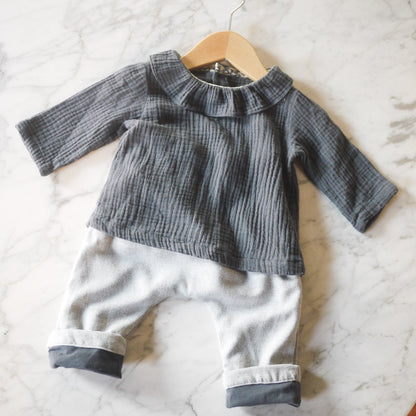 Sevilla Unisex Harem Pants Sewing Pattern - Baby 1M/4Y - Ikatee